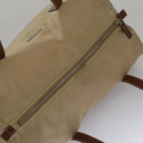 PRADA Hand Bag Nylon Beige Auth 103771 - Picture 6 of 16